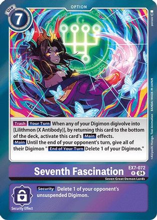 Seventh Fascination (EX7-072) - Digimon LIBERATOR Foil