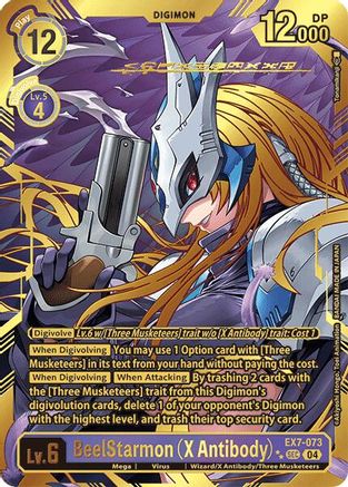 BeelStarmon (X Antibody) (Textured) (EX7-073) - Digimon LIBERATOR Foil