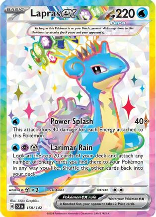 Lapras ex - 158/142 158 - SV07 Stellar Crown Holofoil