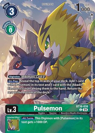 Pulsemon (Legend Pack 2024) (BT16-039) - Beginning Observer Foil