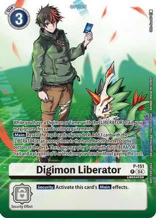 Digimon Liberator - P-151 (Legend Pack 2024) (P-151) - Digimon Promotion Cards Foil