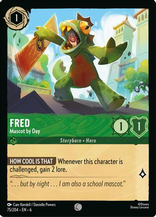 Fred - Mascot by Day (75/204) - Azurite Sea Cold Foil