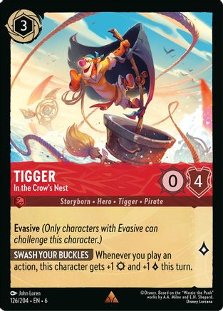 Tigger - In the Crow's Nest (126/204) - Azurite Sea Cold Foil