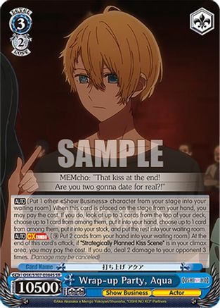 Wrap-up Party, Aqua (SR) (OSK/S107-E084S SR) - [OSHI NO KO]