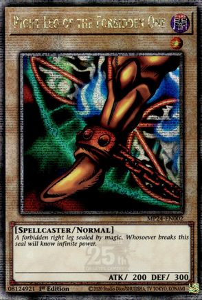 [Consignment] Right Leg of the Forbidden One (MP24-EN002) - 25th Anniversary Tin: Dueling Mirrors 1st Edition