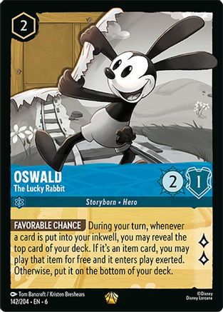 Oswald - The Lucky Rabbit (142/204) - Azurite Sea Cold Foil