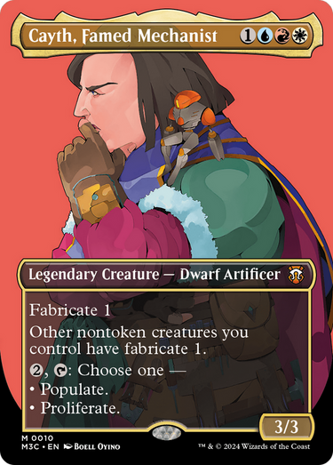 Cayth, Famed Mechanist (Borderless) (M3C-010) - Modern Horizons 3 Commander (Borderless)