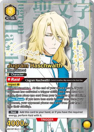 Jugram Haschwalth (020) (SR**) (UE01BT/BLC-1-020) - BLEACH ThousandYear Blood War Foil