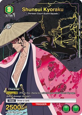 Shunsui Kyoraku (074) (R*) (UE01BT/BLC-1-074) - BLEACH ThousandYear Blood War Foil