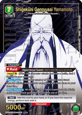 Shigekuni Genryusai Yamamoto (093) (SR*) (UE01BT/BLC-1-093) - BLEACH ThousandYear Blood War Foil