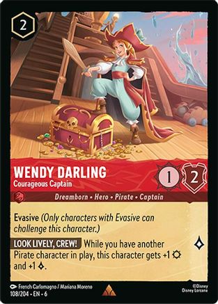 Wendy Darling - Courageous Captain (108/204) - Azurite Sea