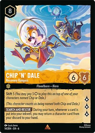 Chip 'n' Dale - Recovery Rangers (14/204) - Azurite Sea Cold Foil