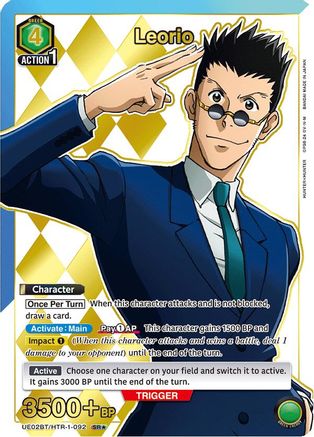 Leorio (092) (SR*) (UE02BT/HTR-1-092) - Hunter x Hunter Foil