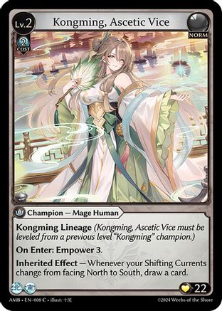 Kongming, Ascetic Vice (008) - Mortal Ambition Foil