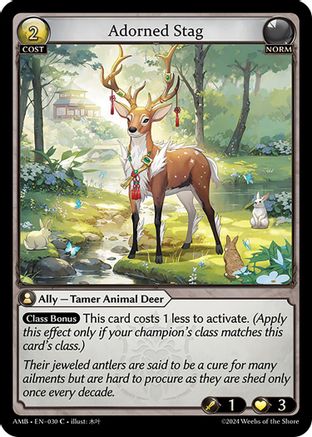 Adorned Stag (030) - Mortal Ambition Foil