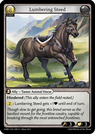 Lumbering Steed (059) - Mortal Ambition Foil