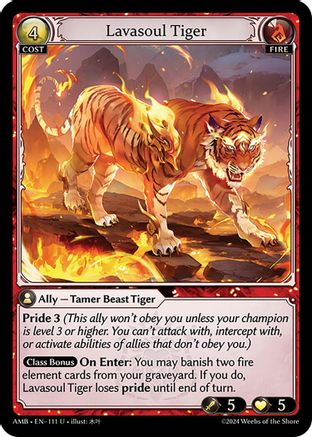 Lavasoul Tiger (111) - Mortal Ambition