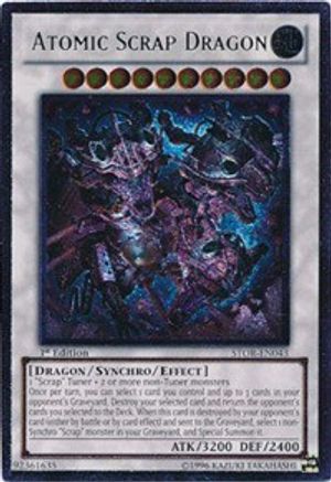 Atomic Scrap Dragon (UTR) (STOR-EN043) - Storm of Ragnarok 1st Edition