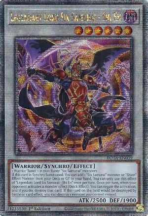 Legendary Lord Six Samurai - Shi En (Quarter Century Secret Rare) (ROTA-EN039) - Rage of the Abyss 1st Edition