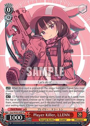 Player Killer, LLENN (Ggg/WS02-E081 R) - Dengeki Bunko