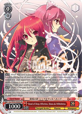 Bond of Deep Affection, Shana & Wilhelmina (SR) (Gss/WS02-E083S SR) - Dengeki Bunko