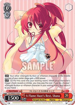 A Flame Haze's Rest, Shana (Gss/WS02-E100 C) - Dengeki Bunko