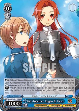 Get-Together, Eugeo & Tiese (SR) (Gso/WS02-E138S SR) - Dengeki Bunko