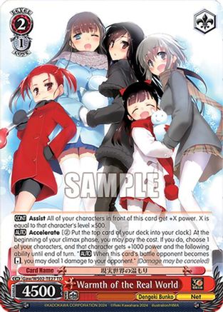 Warmth of the Real World (Gaw/WS02-TE27 TD) - Dengeki Bunko