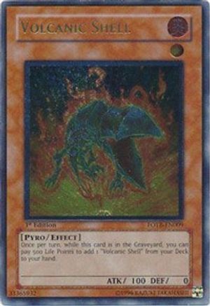 Volcanic Shell (UTR) (FOTB-EN009) - Force of the Breaker 1st Edition