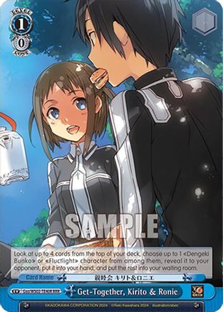 Get-Together, Kirito & Ronie (RRR) (Gso/WS02-TE40R RRR) - Dengeki Bunko