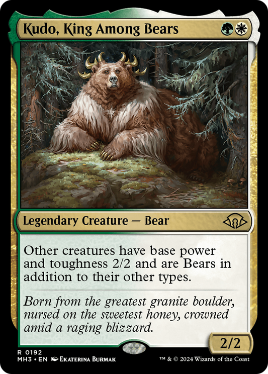 Kudo, King Among Bears (MH3-192) - Modern Horizons 3 Foil