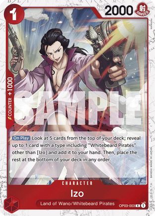 Izo (OP03-003) (Jolly Roger Foil) (OP03-003) - Premium Booster Foil