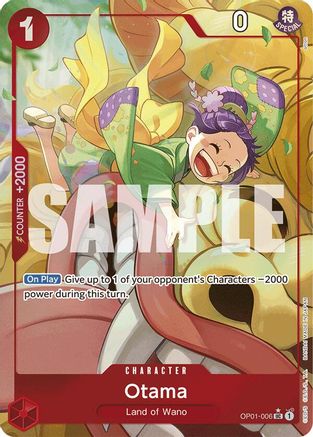 Otama (Alternate Art) (OP01-006) - Premium Booster Foil