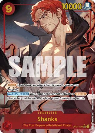 Shanks (OP01-120) - Premium Booster Foil