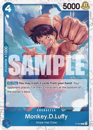 Monkey.D.Luffy (P-055) (P-055) - Premium Booster Foil