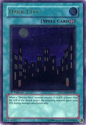 Dark City (UTR) (POTD-EN048) - Power of the Duelist 1st Edition