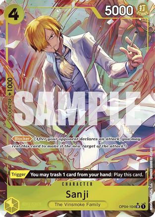 Sanji (OP04-104) (OP04-104) - Premium Booster Foil