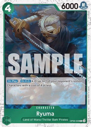 Ryuma (Jolly Roger Foil) (OP06-036) - Premium Booster Foil