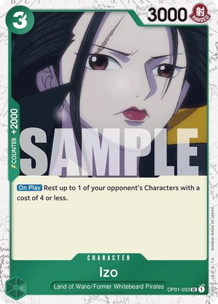 Izo (Alternate Art) (OP01-033) - Premium Booster