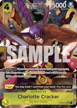 Charlotte Cracker (OP03-108) - Premium Booster Foil