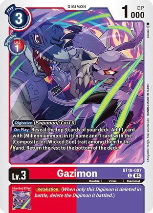 Gazimon (BT18-007) - Release Special Booster 2.0