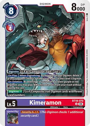 Kimeramon - BT19-070 (BT19-070) - Release Special Booster 2.0