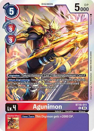 Agunimon (BT18-011) - Release Special Booster 2.0 Foil