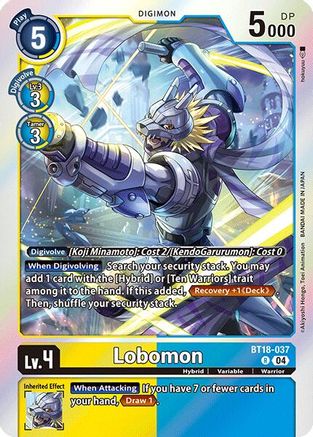 Lobomon (BT18-037) - Release Special Booster 2.0 Foil