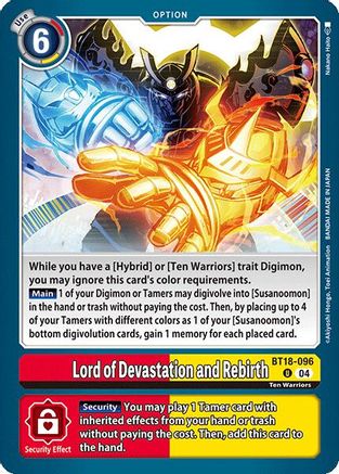 Lord of Devastation and Rebirth (BT18-096) - Release Special Booster 2.0