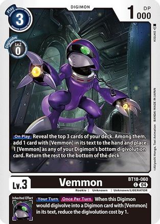 Vemmon (BT18-060) - Release Special Booster 2.0