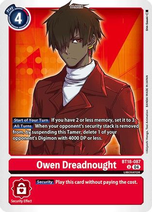 Owen Dreadnought (BT18-087) - Release Special Booster 2.0