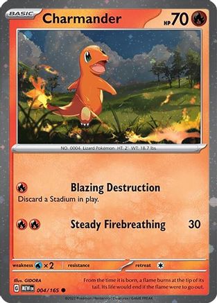 Charmander - 004/165 (Cosmos Holo) 4 - Miscellaneous Cards & Products Holofoil