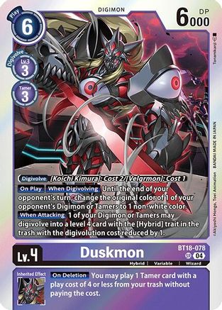 Duskmon (BT18-078) - Release Special Booster 2.0 Foil