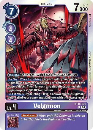 Velgrmon (BT18-079) - Release Special Booster 2.0 Foil